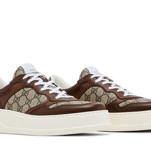 Gucci Women's GG Dali Supreme Canvas Leather Sneakers